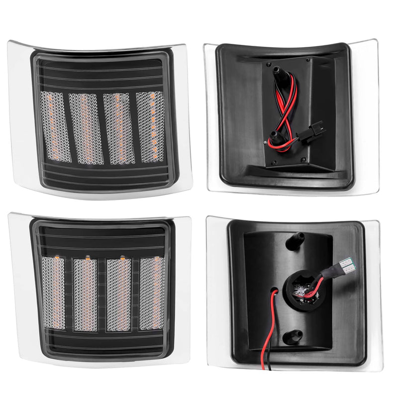 DURAFORCE Sequential Corner Side Marker Lights for Chevy C/K 1500 2500 3500 94-98 Set