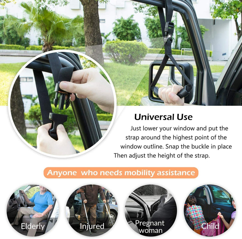 Auto Cane Car Grab Handle Adjustable Standing Aid Vehicle Assist Grip