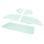 DURAFORCE Rear Side Window Glass for Chevrolet Chevelle 1970-1972 2 Door 5 Pcs