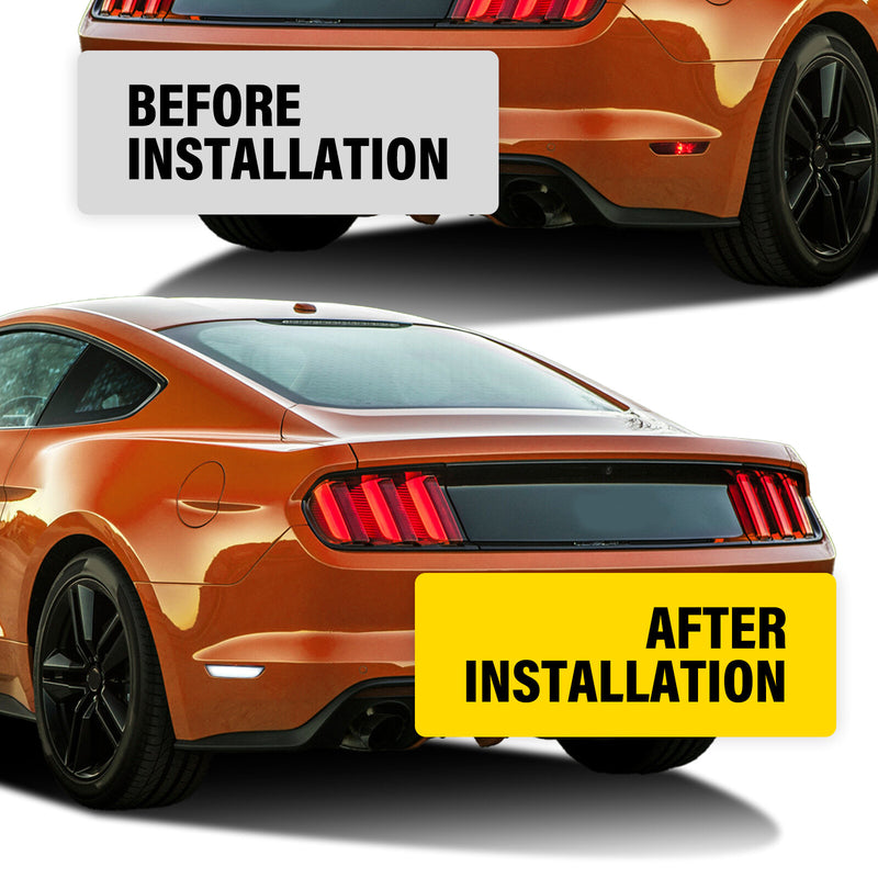 Clear Lens LED Rear Side Marker Signal Lights for Ford Mustang 2015-2023 2020