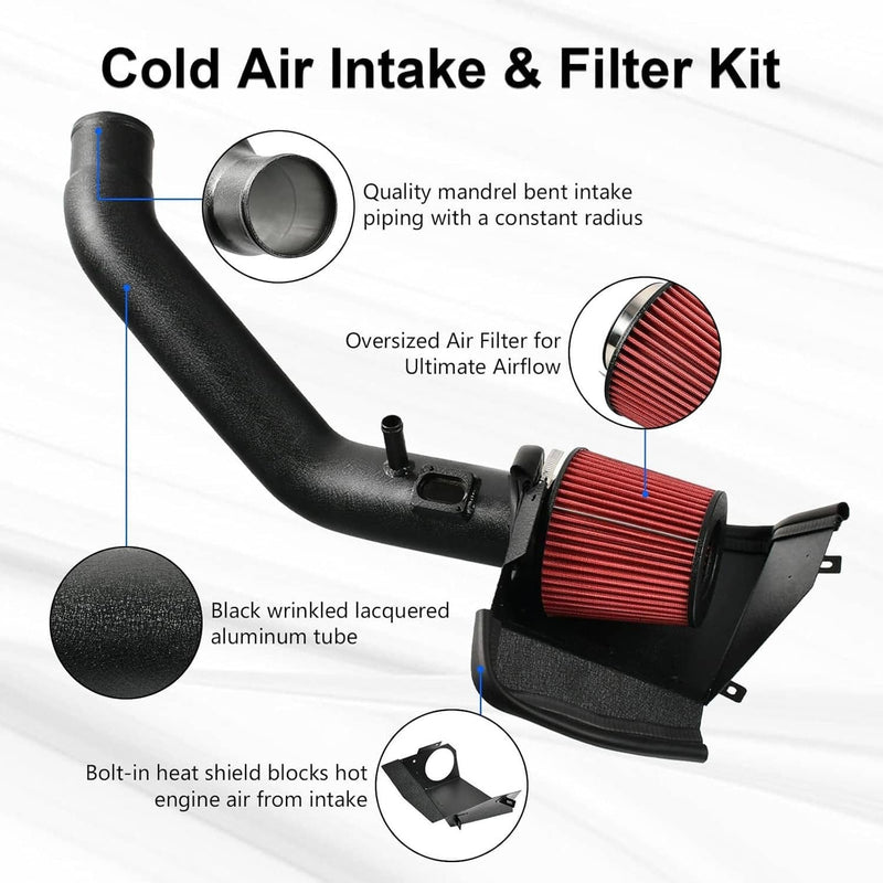 Cold Air Intake System for BMW 335i 435i M235i M2 N55 Turbo 2012-16