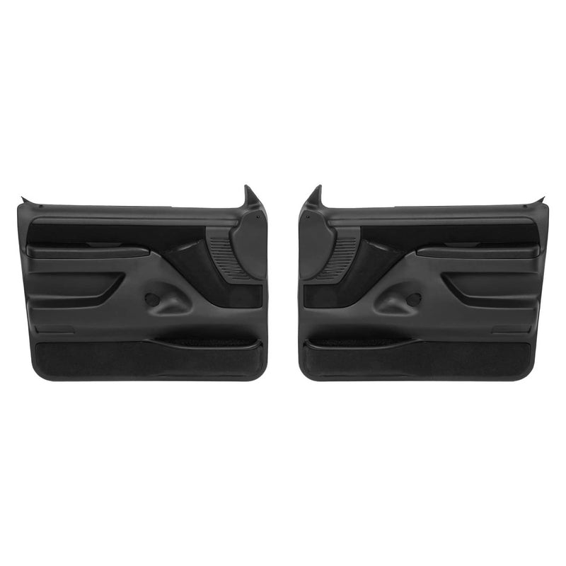 DURAFORCE Inner Door Panels for Ford F150 F250 F350 1992-97 Bronco 1992-96 Black Pair