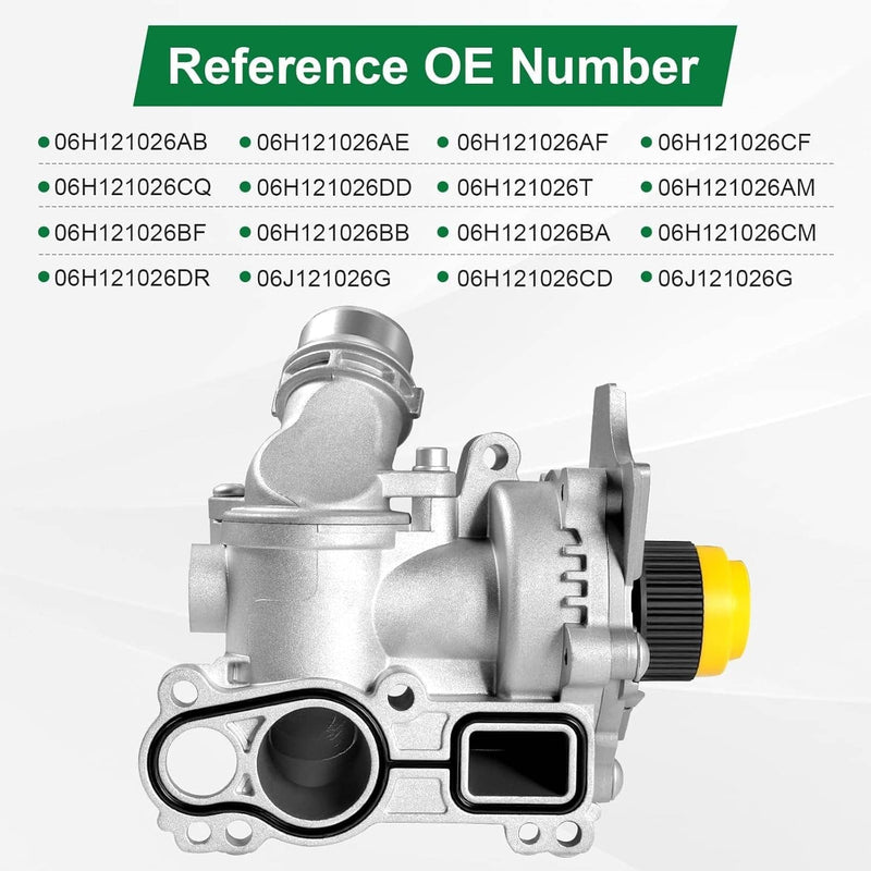 06H121026 Water Pump & Thermostat for Audi A3 A4 A5 VW CC Tiguan GTI 2.0T