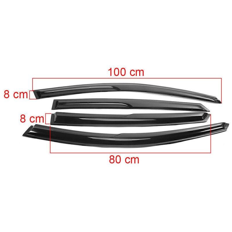 Window Visors Rain Guards for Honda Accord 2018-2022 3D Wavy Mugen Style