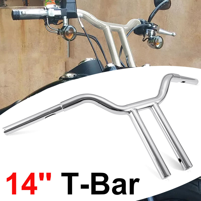Chrome 14" MX-T Bars Handlebar for Harley Sportster XL Iron 883 1200 48 FLST