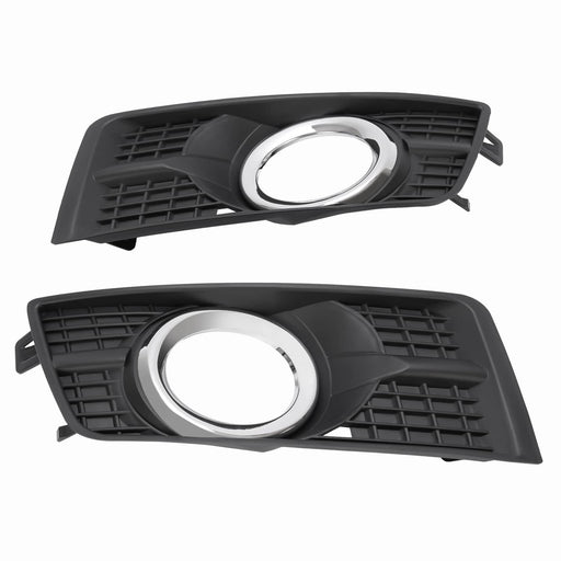 DURAFORCE Left And Right Side Fog Light Cover Bezel Trim Chrome for Cadillac SRX 2010-2016