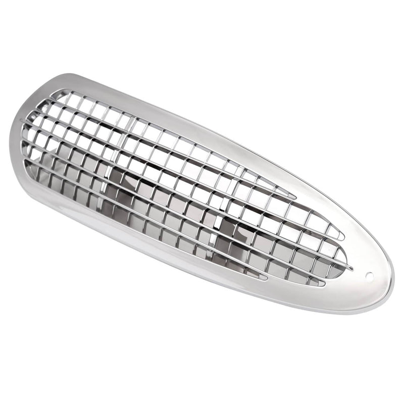 DURAFORCE Chrome Hood Side Grille Air Intake Vent Cover ABS for Freightliner M2 2002-2018