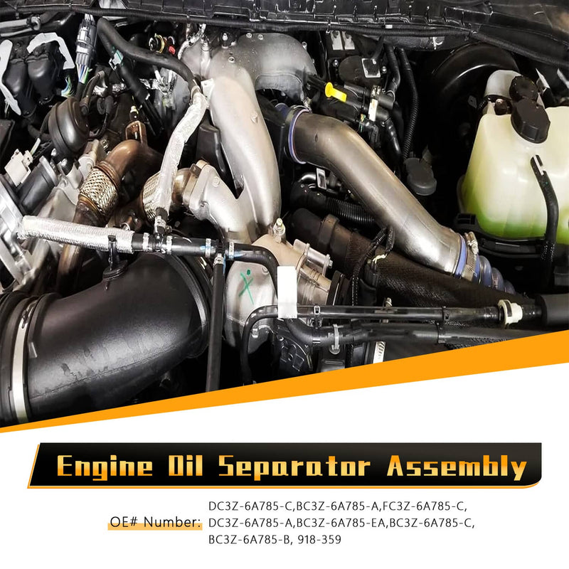 DC3Z-6A785-C Oil Separator Assembly for Ford F250 F350 Super Duty 6.7L 11-16