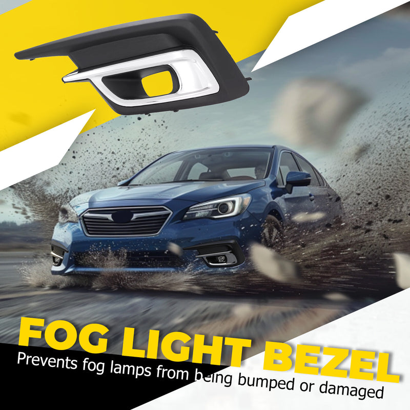 Driver Fog Light Lamp Cover Bezel Chrome Trim for Subaru Legacy 2018-2019