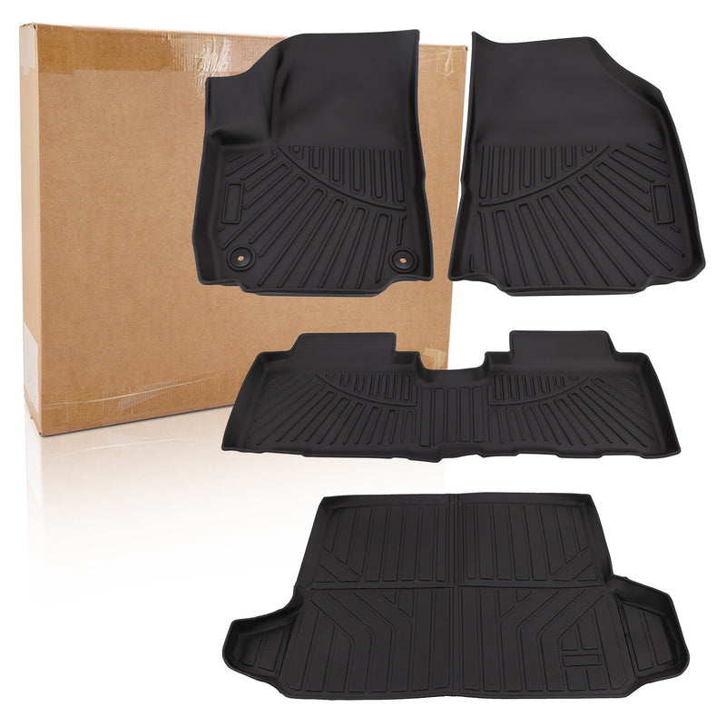 Car Floor Mats Cargo Trunk Liners Custom Fit for Chevrolet Equinox 2018-2024