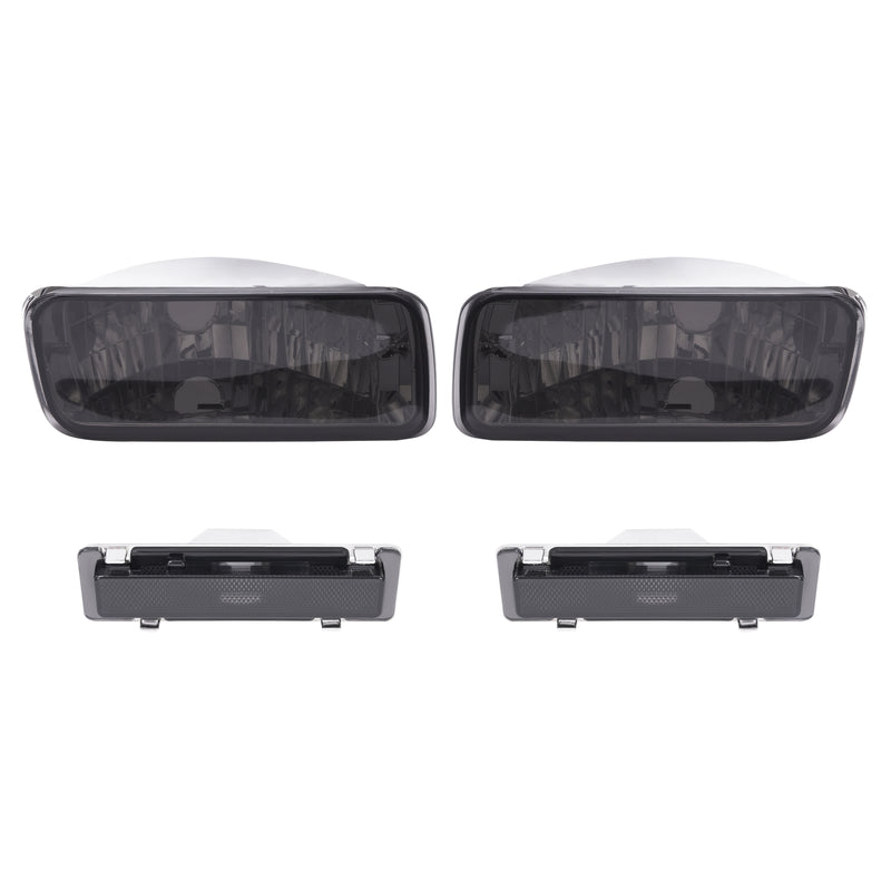 Smoke Bumper Turn Signal Side Marker Lights for Chevrolet Camaro 1985-1992