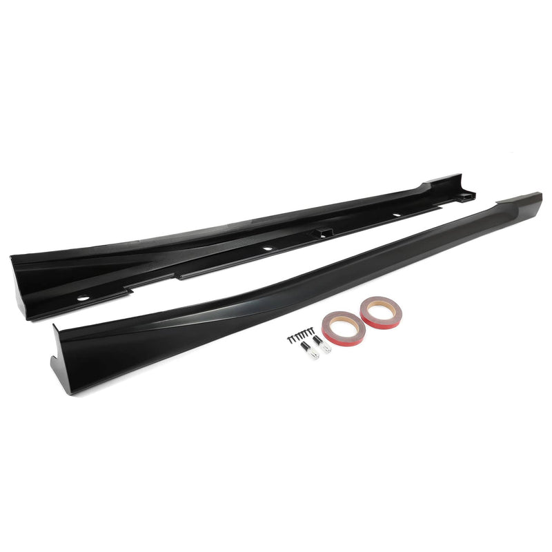 DURAFORCE Black Add-On Side Skirt Extensions for Honda Accord 2018-2022 JDM 4DR