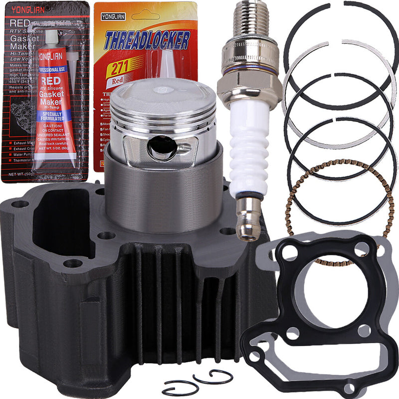 47mm Engine Piston Cylinder Top End Kit for Yamaha Badger Moto-4 Raptor 80