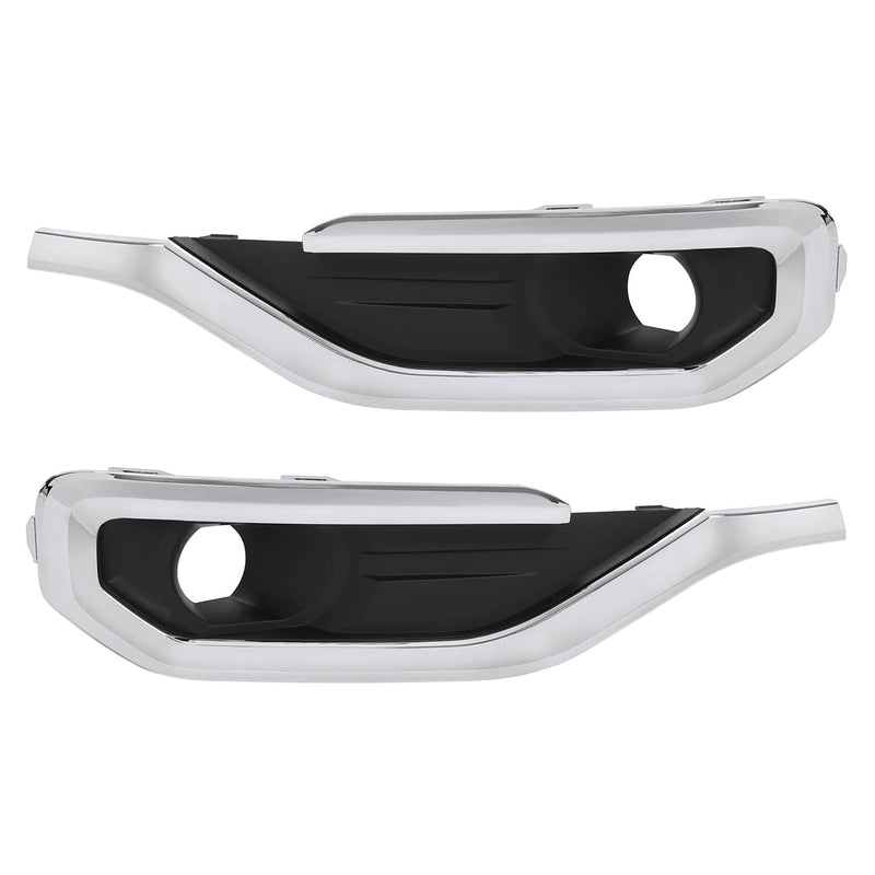 DURAFORCE Fog Light Trim Bezel Chrome for GMC Acadia 2017-2019 Passenger Driver Side