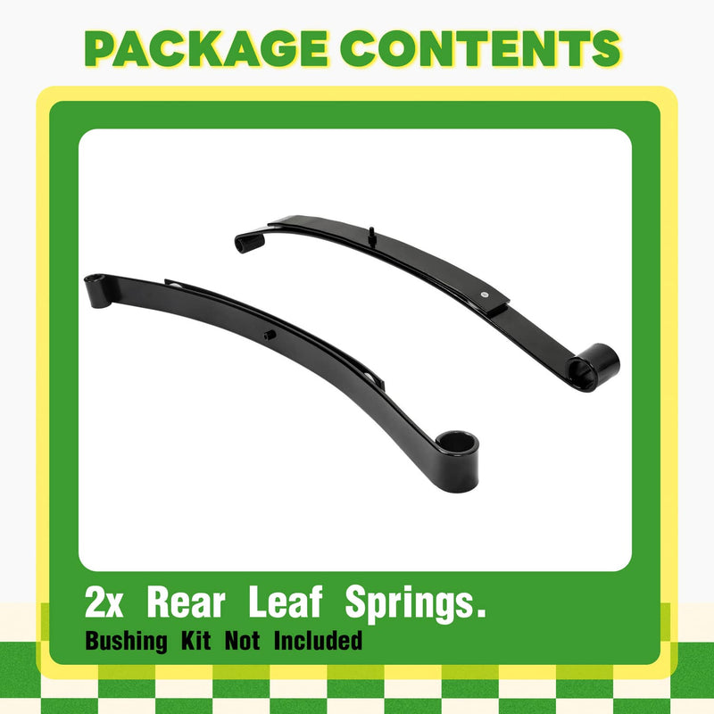 Rear Leaf Spring Kit Heavy Duty 2 Leaf for EZGO RXV 2008-Up Golf Cart Set of 2