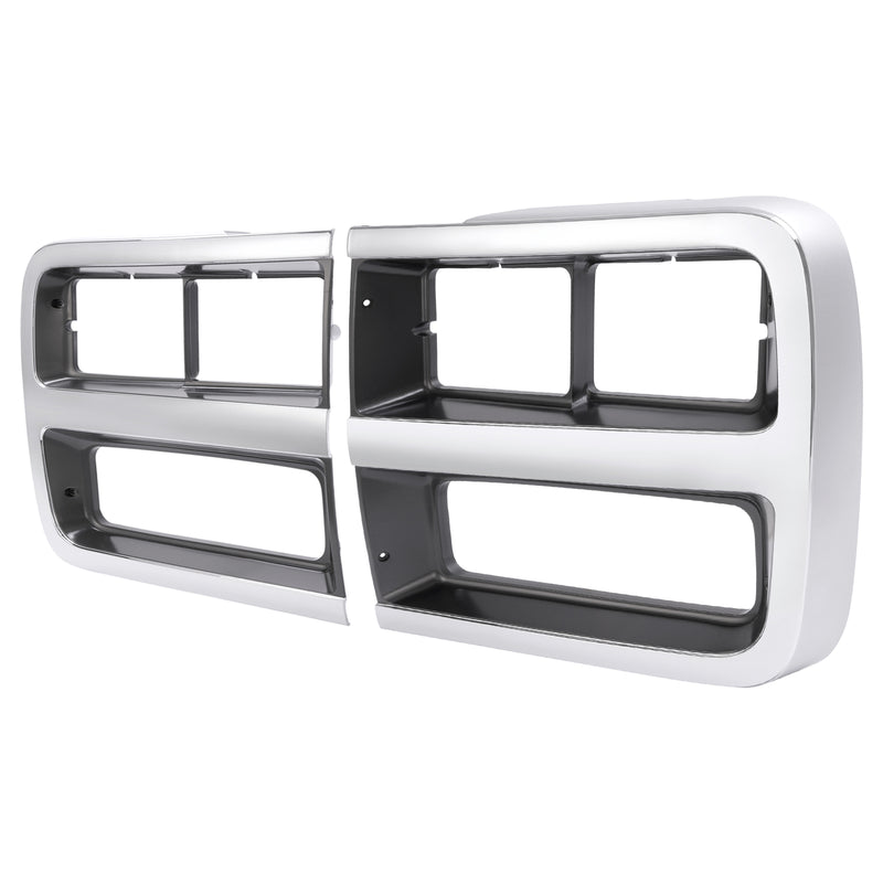 Headlight Bezel Door Set for Chevrolet G10 G20 G30 1992-95 Driver Passenger Pair