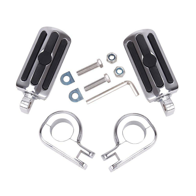 1-1/4" Highway Engine Crash Bar Footpegs for Harley XL Road King Glide