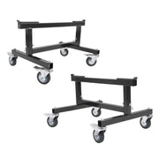 DURAFORCE Adjustable Chassis Stand for Sprint Midget Car 16-20in Locking Casters 2 Pieces
