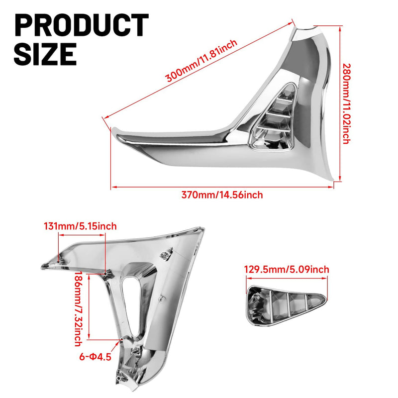 Modified Triangle Cover for Honda GoldWing GL1800 2001-2011 Left Right