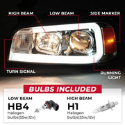 DURAFORCE LED DRL Projector Headlights for Dodge Charger 2006-2010 Left Right