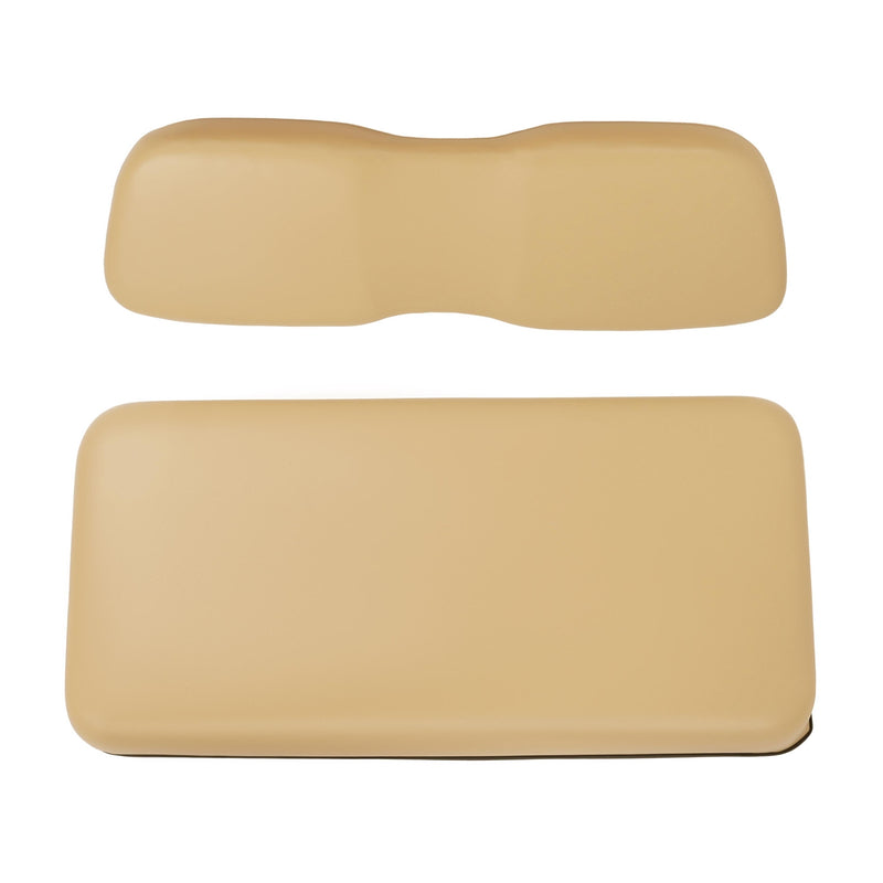 Front Seat Bottom & Back Cushion for Club Car DS 2000.5-UP Tan Golf Cart