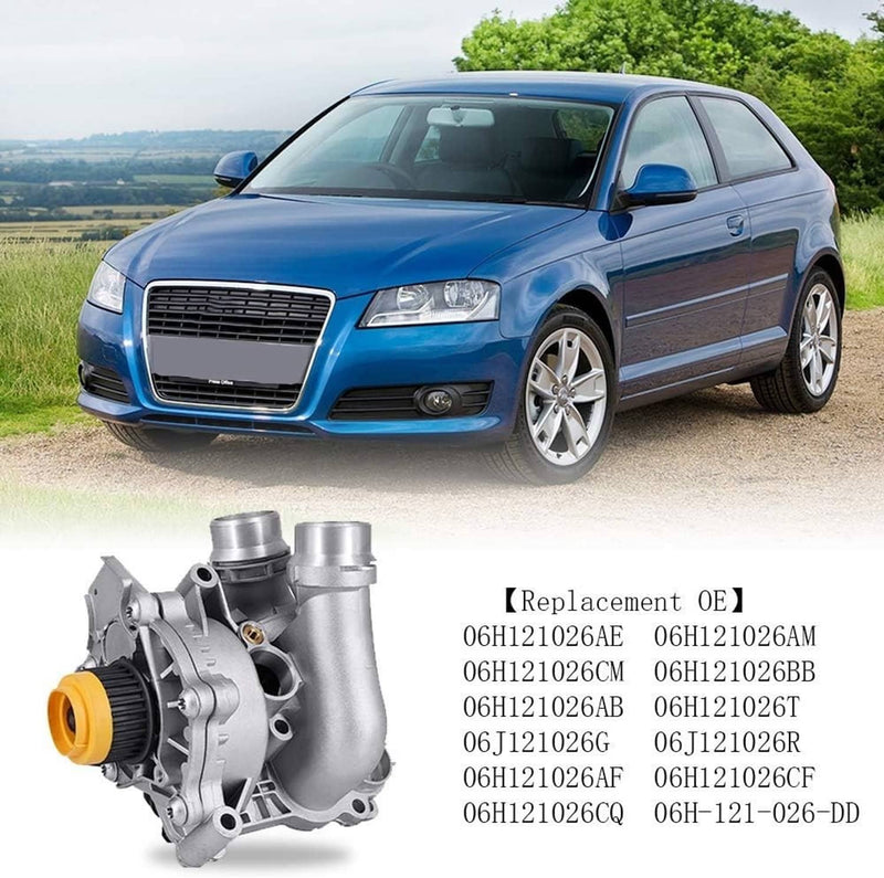06H121026 Water Pump & Thermostat for Audi A3 A4 A5 VW CC Tiguan GTI 1.8T 2.0T