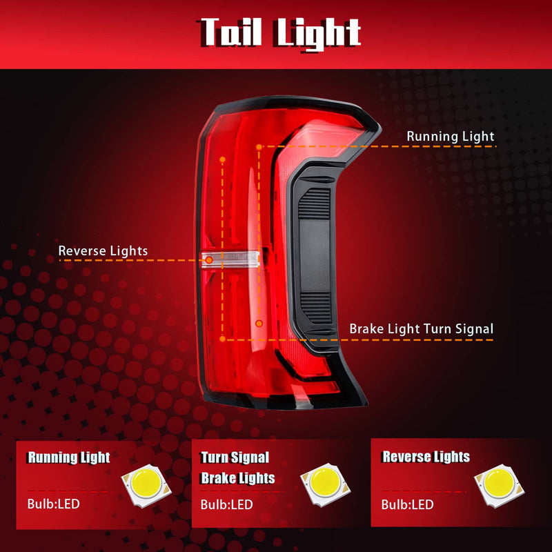 81550-AK050 Passenger Side LED Tail Light Assembly for Toyota Tacoma