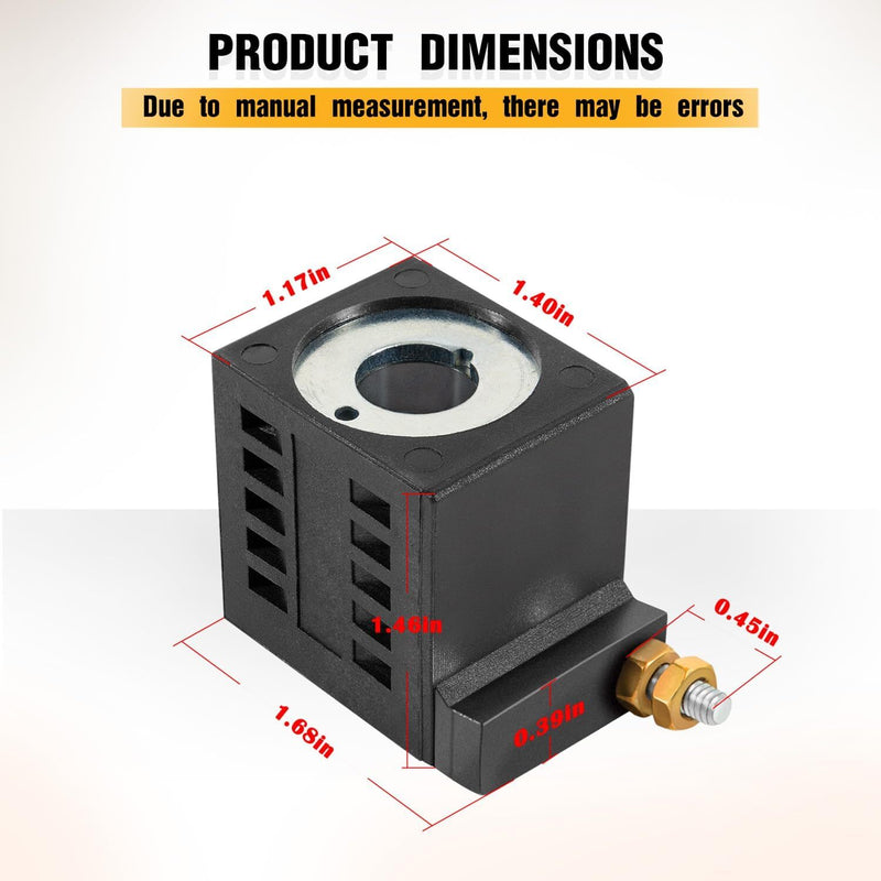 EF-1082 10196-61 Solenoid Coil for SPX Fenner Stone Deltrol 12V 16W Single Stud
