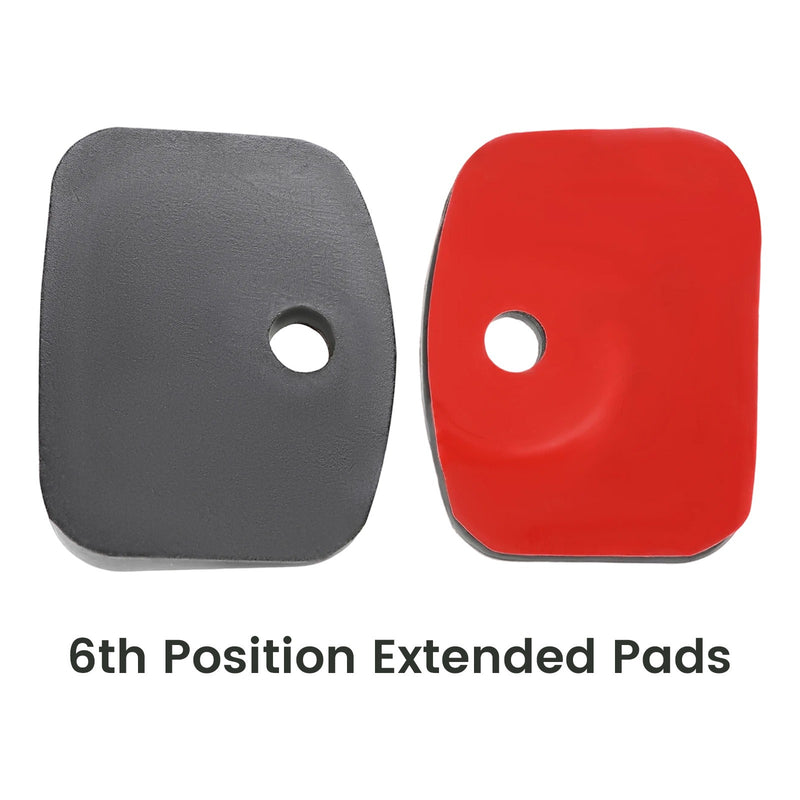 Roof Rail Pads for Ford Transit Extended Van PE Plastic Black 2 Pieces