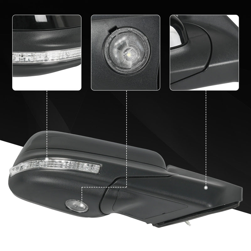 FO1321554 Door Mirror for Ford Explorer 2012-2019 Passenger Black