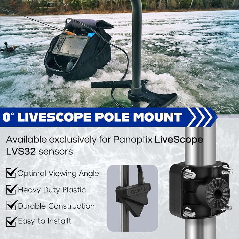 010-12676-15 Panoptix LVS32 Transducer 0 Degree Livescope Pole Mount for Garmin