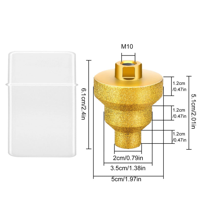 M10 Thread Diamond Core Stepped Pagoda Drill Bit Multi-Layer Conical Hole Opener