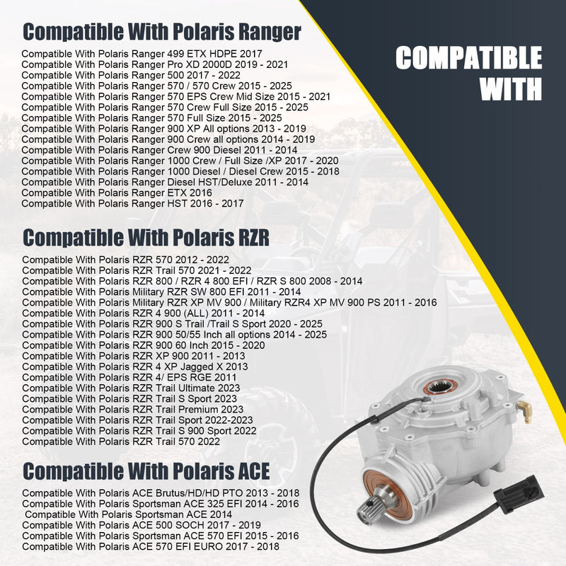 1333243 Front Differential for Polaris Ranger Crew 900 RZR XP 900 EPS 2012-2016