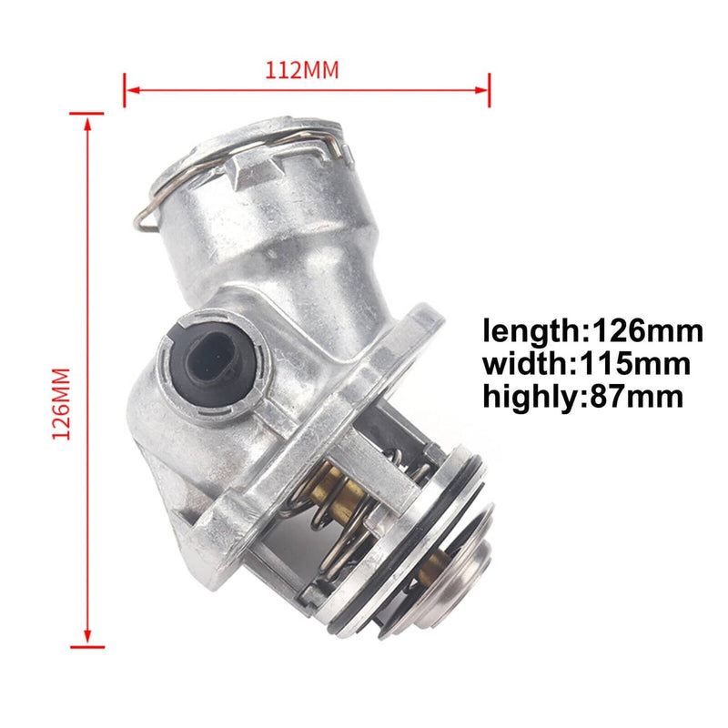 Engine Coolant Thermostat Assembly with Sensor for Mercedes C300 C350 E350 ML350