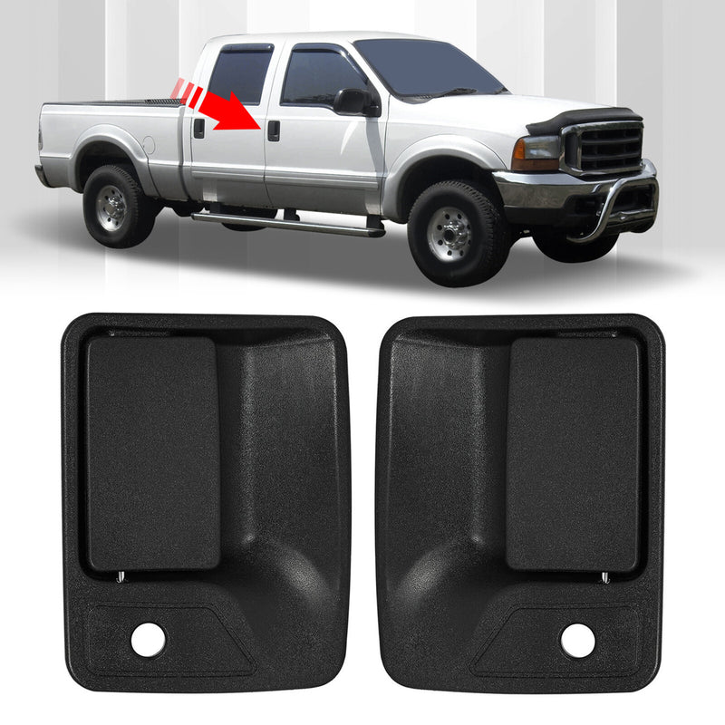 Outside Exterior Door Handle Front Left Right for Ford 1999-2016 F-250 F350 Pair