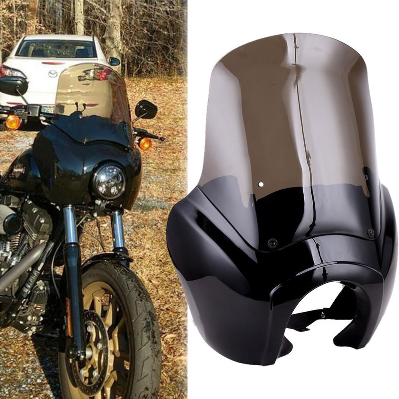Front Fairing w/ 15'' Windshield Windscreen for Harley Dyna Wide Glide 2006-17