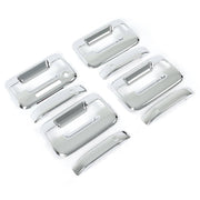 DURAFORCE Door Handle Cover for Ford F-150 F150 4DR Crew Cab 2004-2014 Chrome ABS Keypad