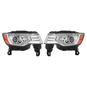 DURAFORCE Halogen Upgrade LED Tube Projector Headlights for Jeep Grand Cherokee 2017-2021