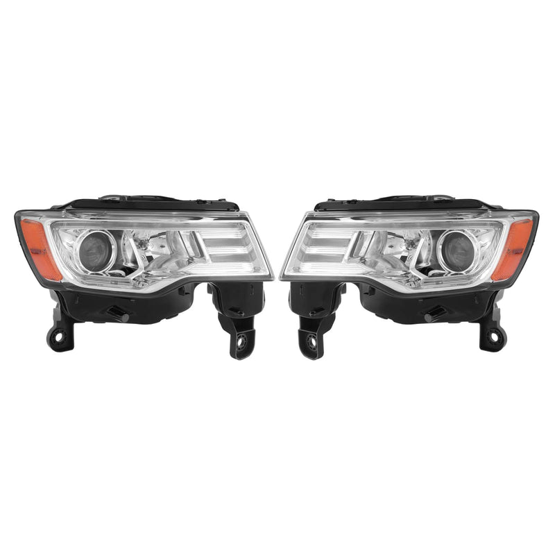 DURAFORCE Halogen Upgrade LED Tube Projector Headlights for Jeep Grand Cherokee 2017-2021