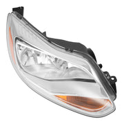 DURAFORCE Chrome Headlight Headlamp Replacement Passenger Side for Ford Focus 2012 13 14