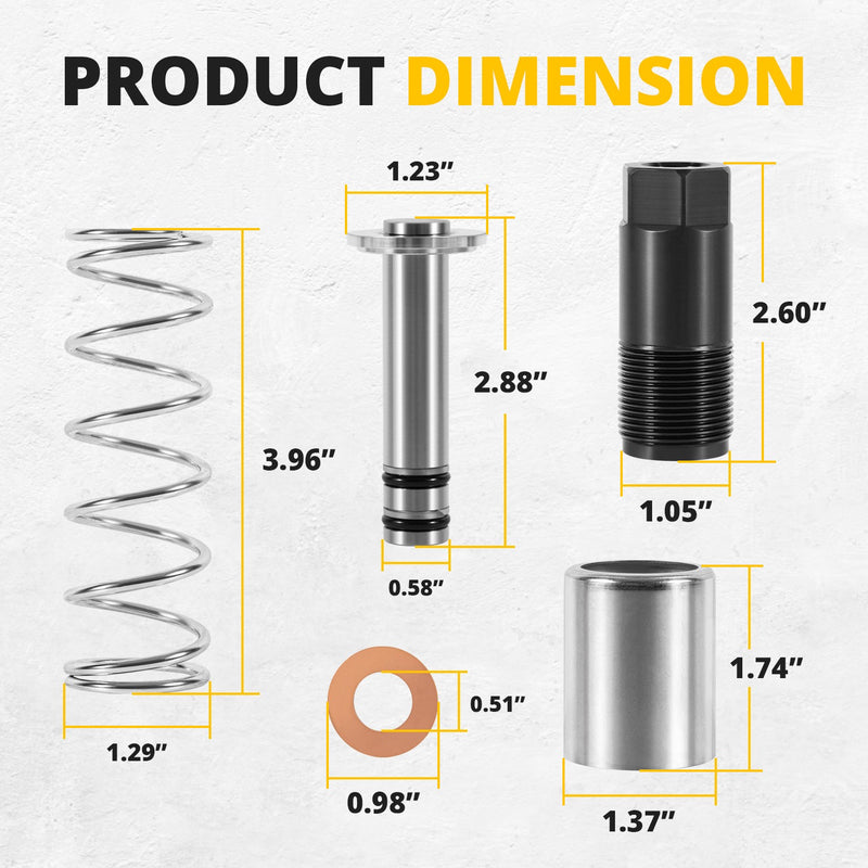 Replacement Pump Piston for Harbor Freight Costco Arcan Matco 3 & 3 1/4 t Jack