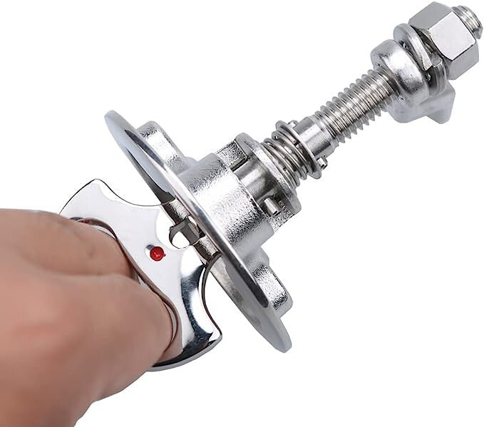 Boat Cam Latch 316 Stainless Steel Marine Hatch Pull with Back Plate Screws