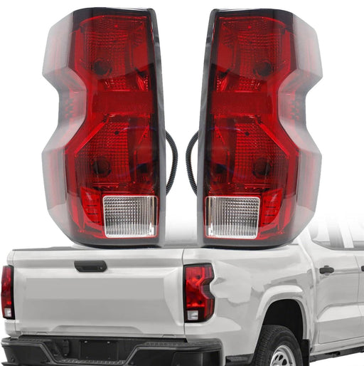 DURAFORCE Halogen Tail Lights Driver Passenger with Bulb for Chevy Colorado 2023 2024