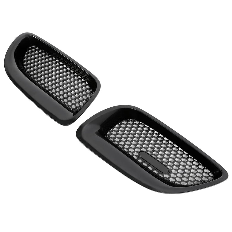 DURAFORCE Front Upper Kidney Grille Insert Left Right Black ABS for Pontiac GTO 2004-2006