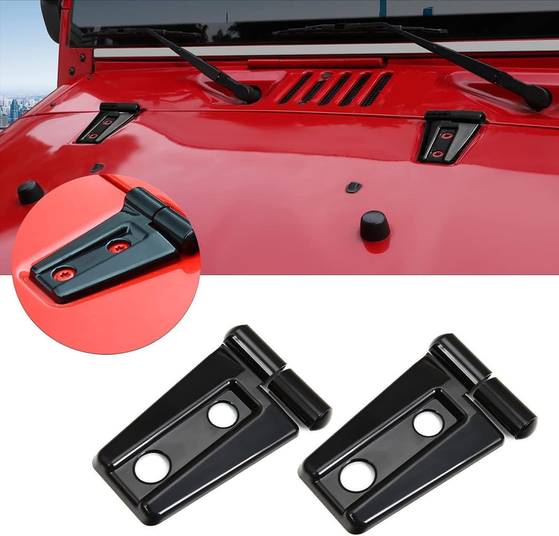Exterior Door Hinge Cover and Hood Hinge Trim for Jeep Wrangler JK JKU 2007-2017