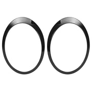 DURAFORCE Black Headlight Trims Ring Bezels Cover for Mini Cooper R55 R56 2007-2015 Pair