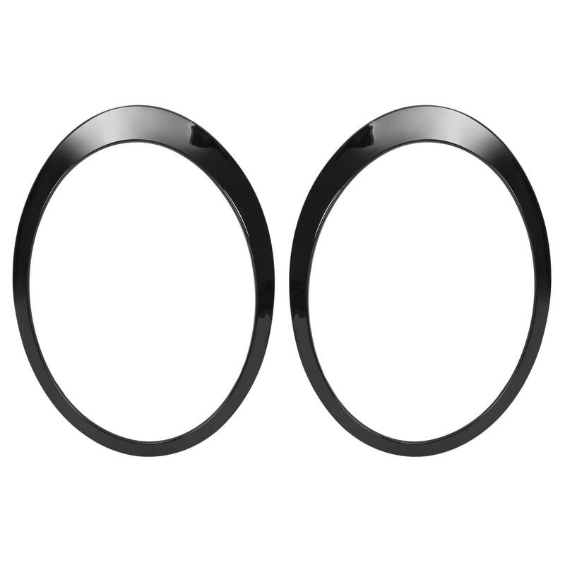 DURAFORCE Black Headlight Trims Ring Bezels Cover for Mini Cooper R55 R56 2007-2015 Pair