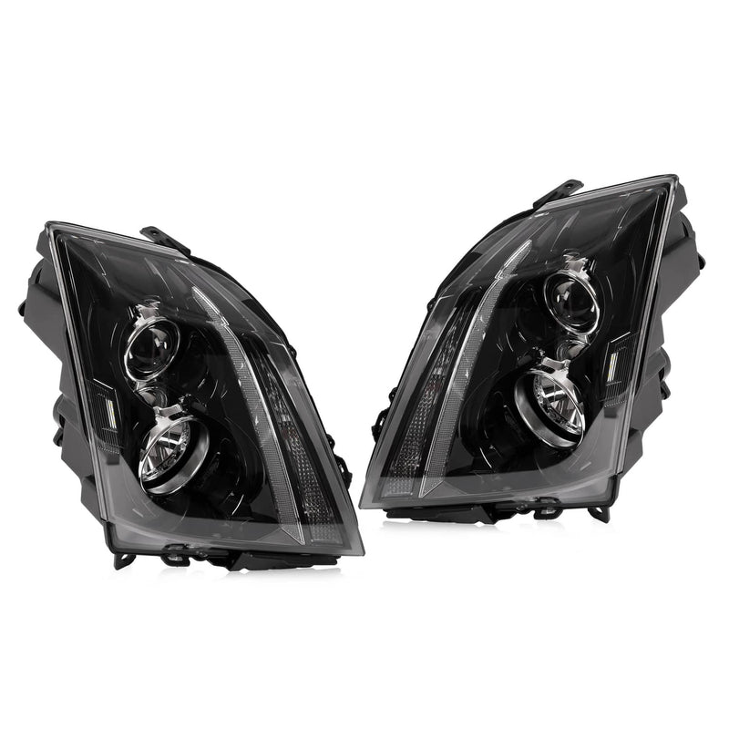 DURAFORCE Headlights Assembly Pair for Cadillac CTS CT-S 2008-2014 15 Left Right
