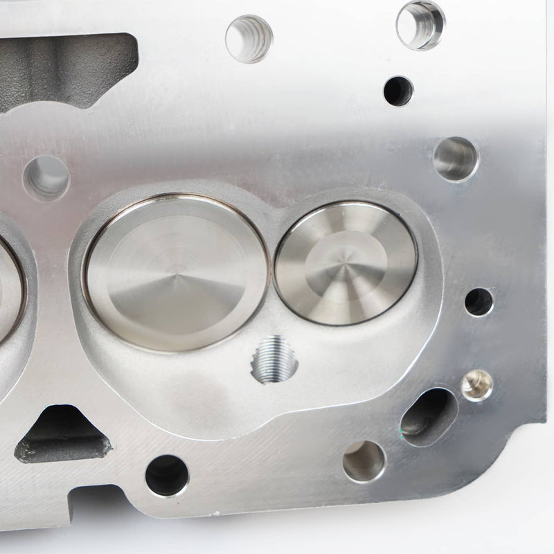 2x Aluminum Cylinder Heads Fit for SBC Chevy 350 190cc 64cc 2.02/1.60 Angle