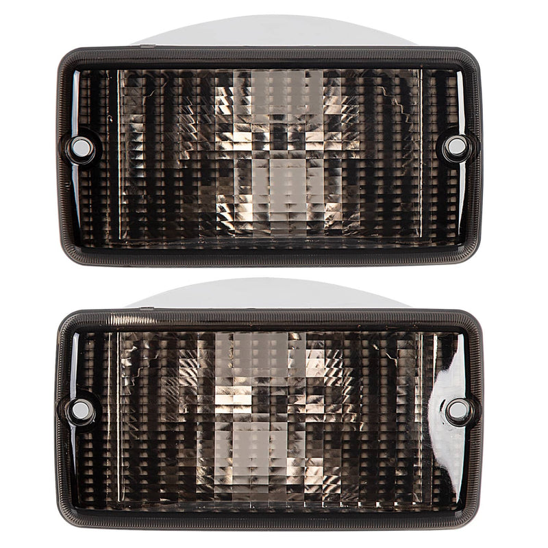 DURAFORCE Smoke Bumper Signal Fender Side Marker Lights for Jeep Wrangler TJ 1997-2006